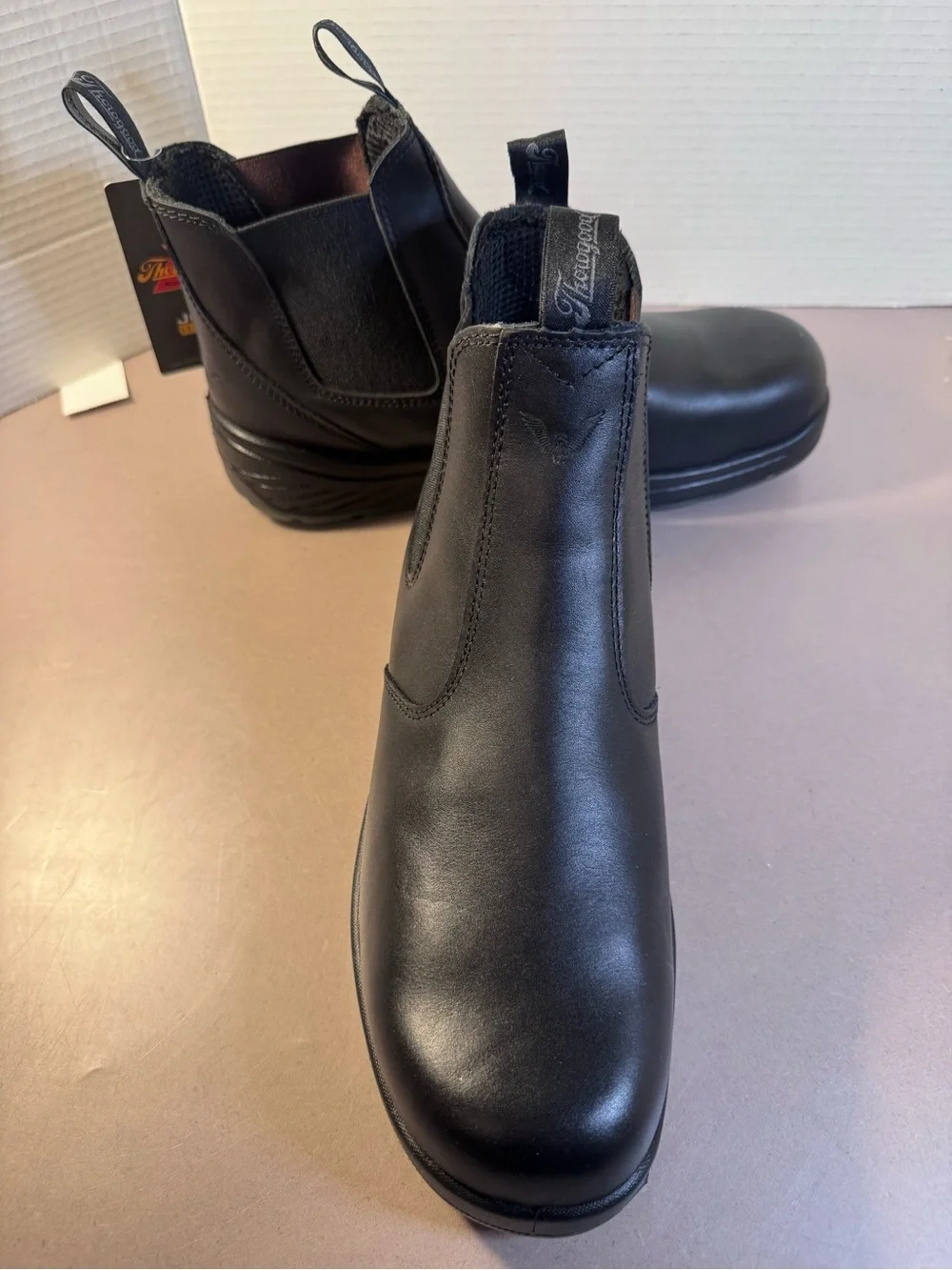 NWT Thorogood Black Leather Chelsea Work Boots – Men’s 11M
